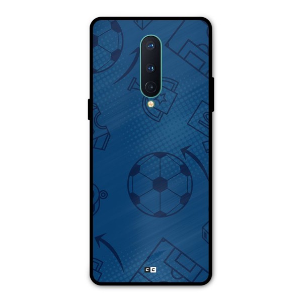 Football Texture Metal Back Case for OnePlus 8