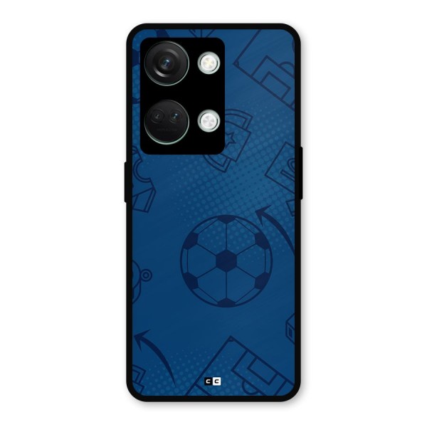 Football Texture Metal Back Case for OnePlus Nord 3