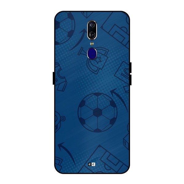 Football Texture Metal Back Case for Oppo F11