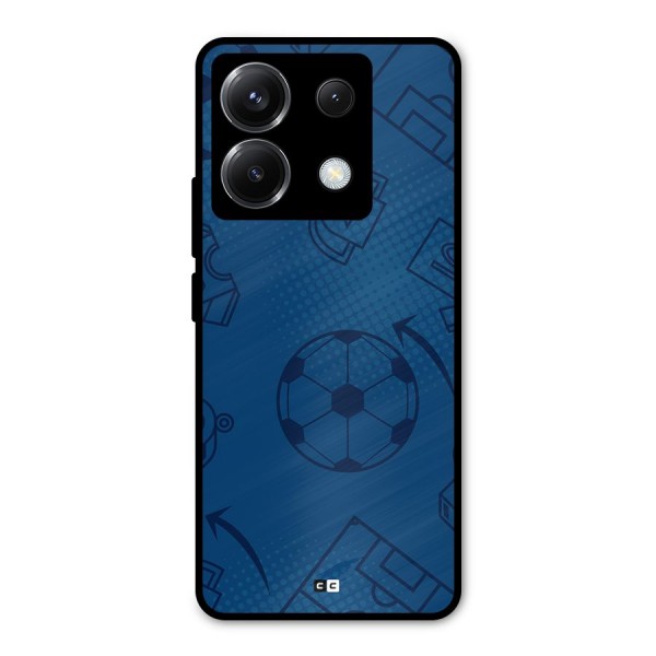 Football Texture Metal Back Case for Poco X6