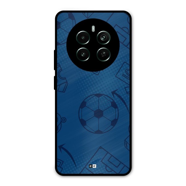 Football Texture Metal Back Case for Realme 12 Pro Plus