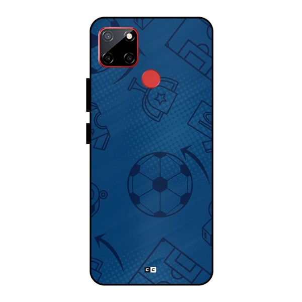 Football Texture Metal Back Case for Realme C12