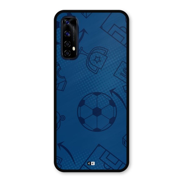 Football Texture Metal Back Case for Realme Narzo 20 Pro