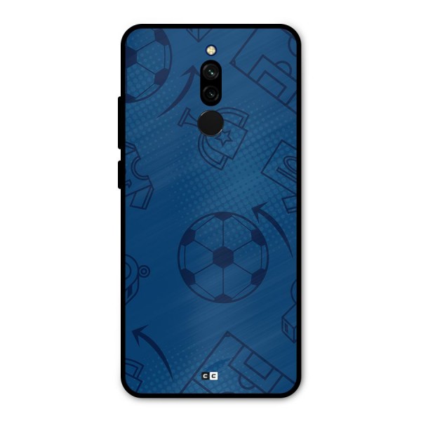 Football Texture Metal Back Case for Redmi 8