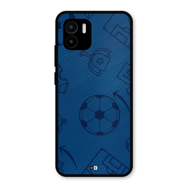 Football Texture Metal Back Case for Redmi A1