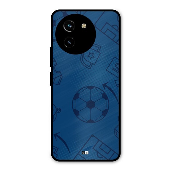 Football Texture Metal Back Case for Vivo T3x