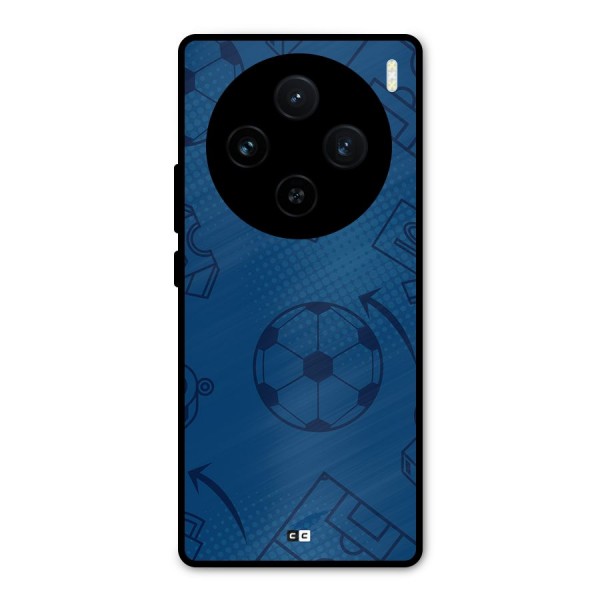 Football Texture Metal Back Case for Vivo X100