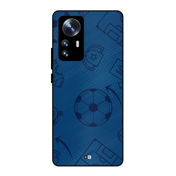 Football Texture Metal Back Case for Xiaomi 12 Pro