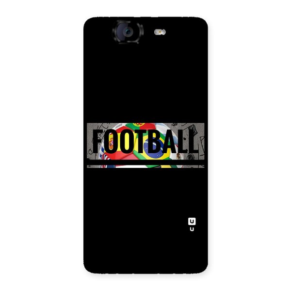 Football Typography Back Case for Canvas Knight A350