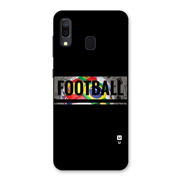 Football Typography Back Case for Galaxy A20