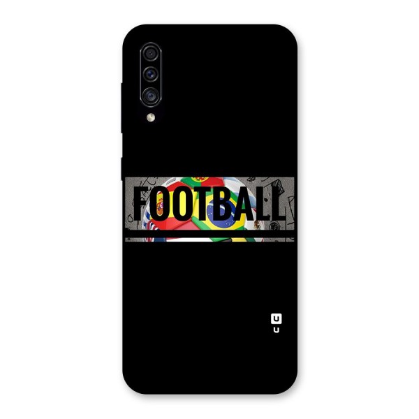 Football Typography Back Case for Galaxy A30s