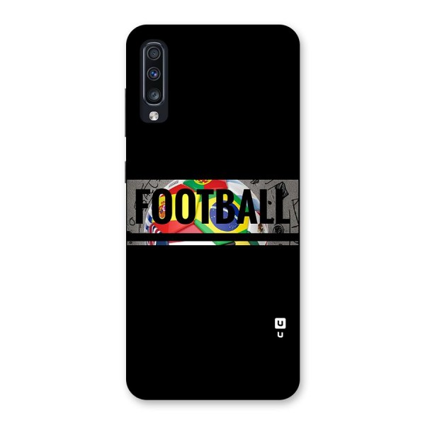 Football Typography Back Case for Galaxy A70