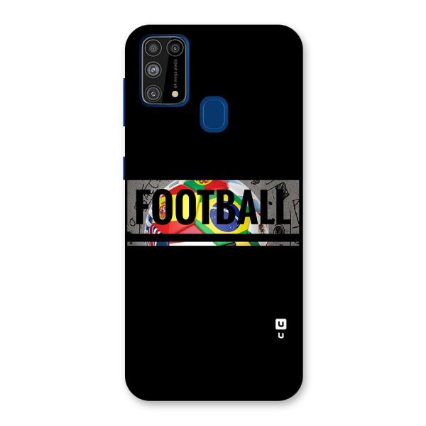 Football Typography Back Case for Galaxy F41