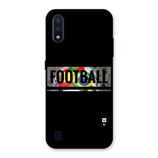 Football Typography Back Case for Galaxy M01