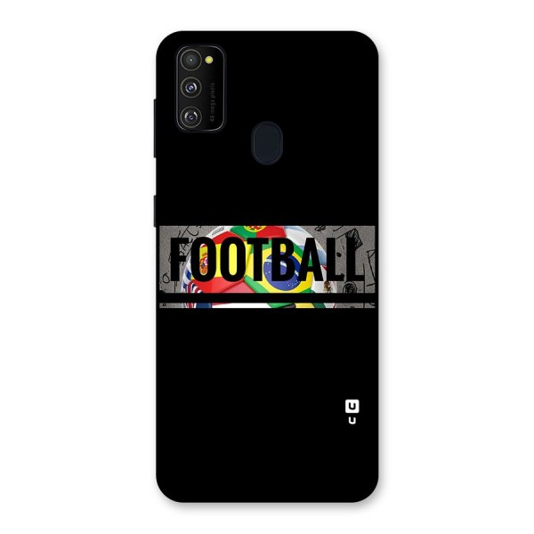 Football Typography Back Case for Galaxy M30s