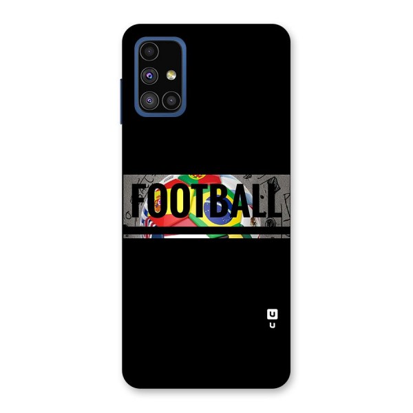 Football Typography Back Case for Galaxy M51