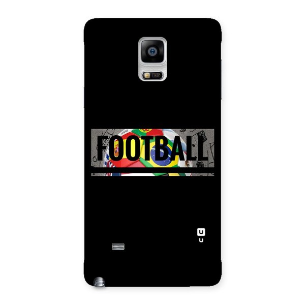 Football Typography Back Case for Galaxy Note 4