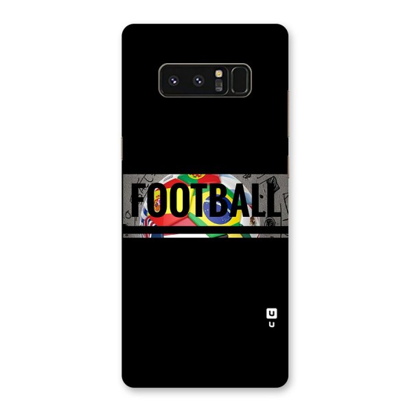 Football Typography Back Case for Galaxy Note 8