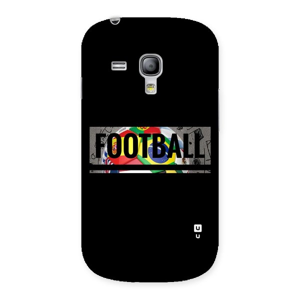 Football Typography Back Case for Galaxy S3 Mini