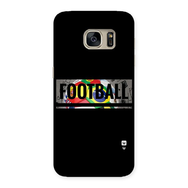 Football Typography Back Case for Galaxy S7