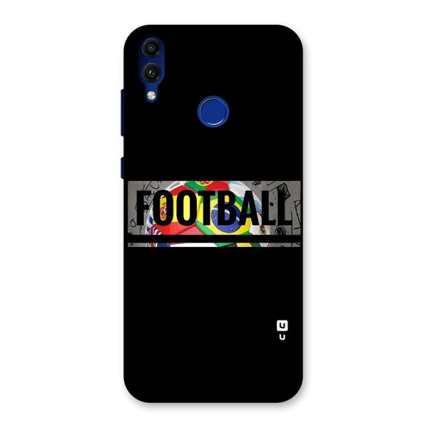 Football Typography Back Case for Honor 8C