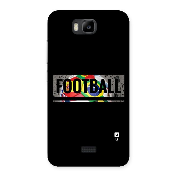 Football Typography Back Case for Honor Bee