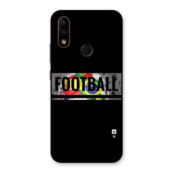 Football Typography Back Case for Lenovo A6 Note