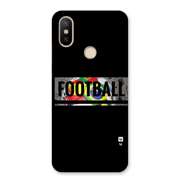 Football Typography Back Case for Mi A2