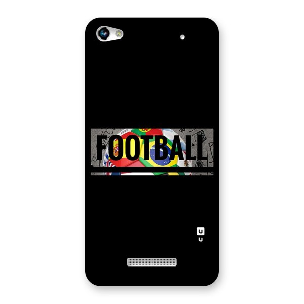 Football Typography Back Case for Micromax Hue 2