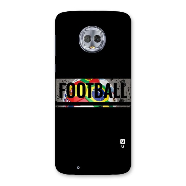 Football Typography Back Case for Moto G6