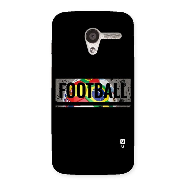 Football Typography Back Case for Moto X