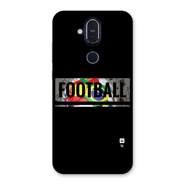 Football Typography Back Case for Nokia 8.1