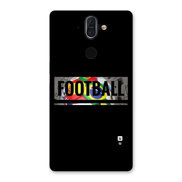 Football Typography Back Case for Nokia 8 Sirocco