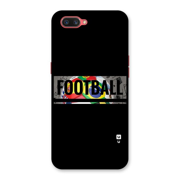 Football Typography Back Case for Oppo A3s