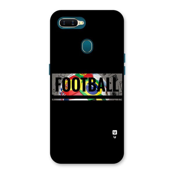 Football Typography Back Case for Oppo A7