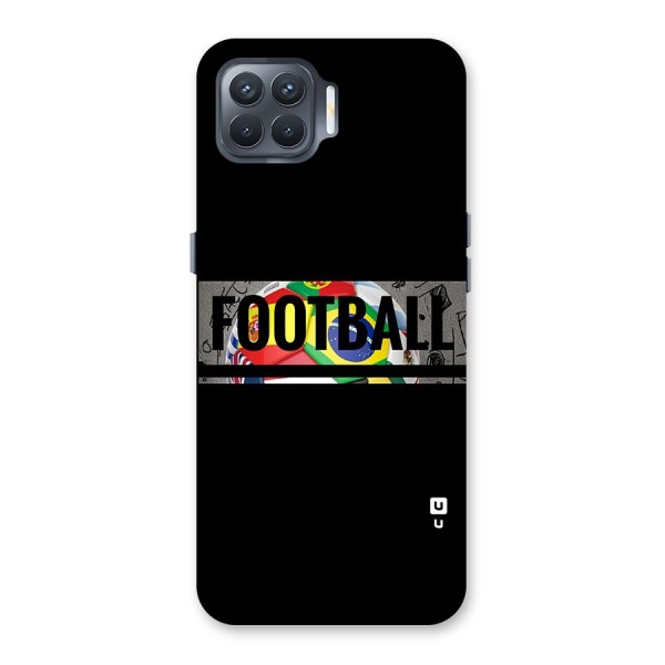 Football Typography Back Case for Oppo F17 Pro