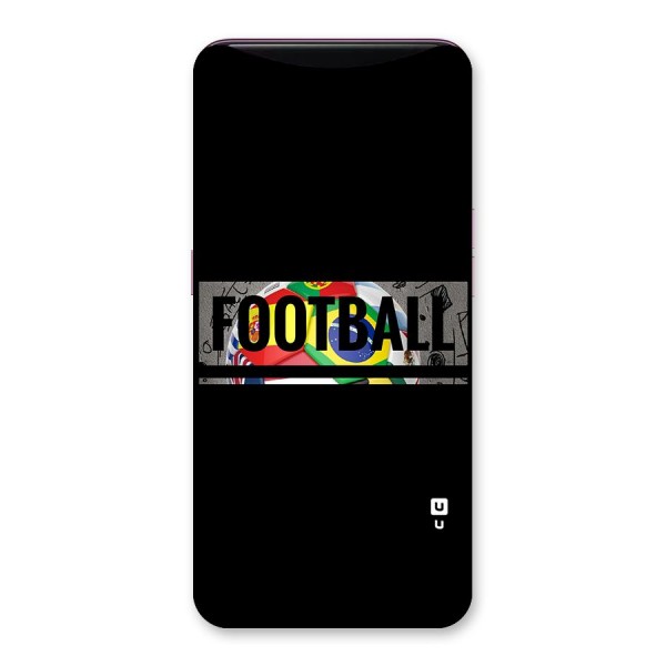 Football Typography Back Case for Oppo Find X