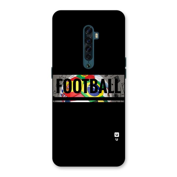 Football Typography Back Case for Oppo Reno2