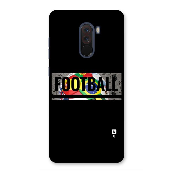 Football Typography Back Case for Poco F1