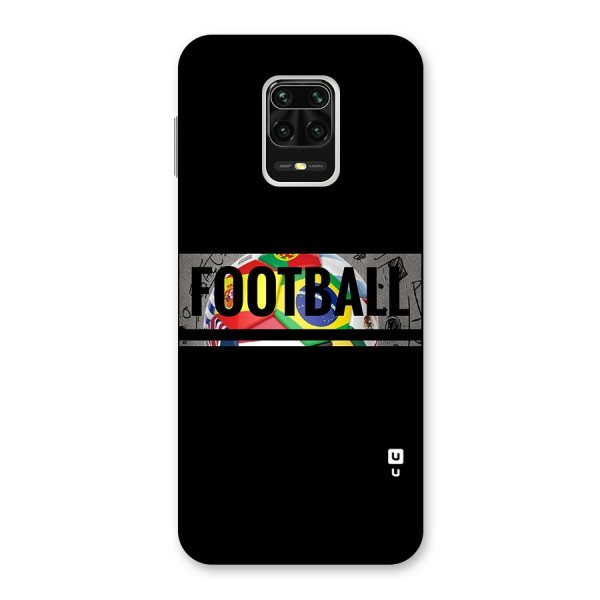 Football Typography Back Case for Poco M2 Pro