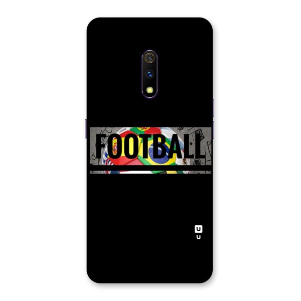 Football Typography Back Case for Realme X