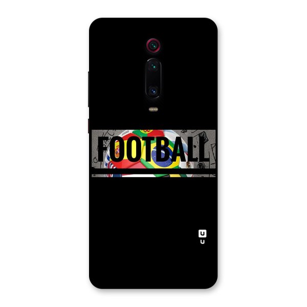 Football Typography Back Case for Redmi K20 Pro