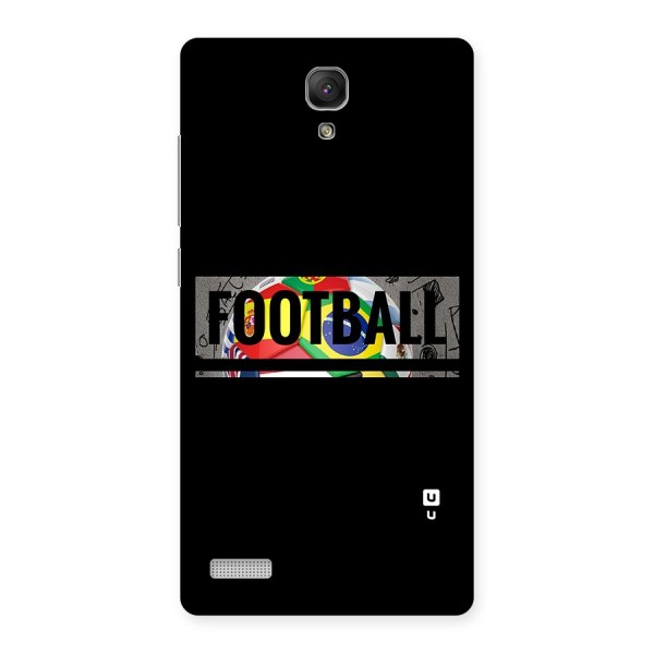 Football Typography Back Case for Redmi Note