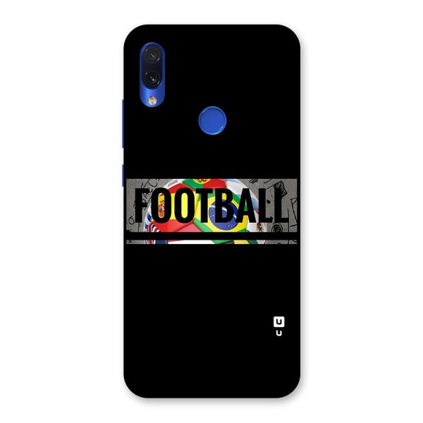 Football Typography Back Case for Redmi Note 7