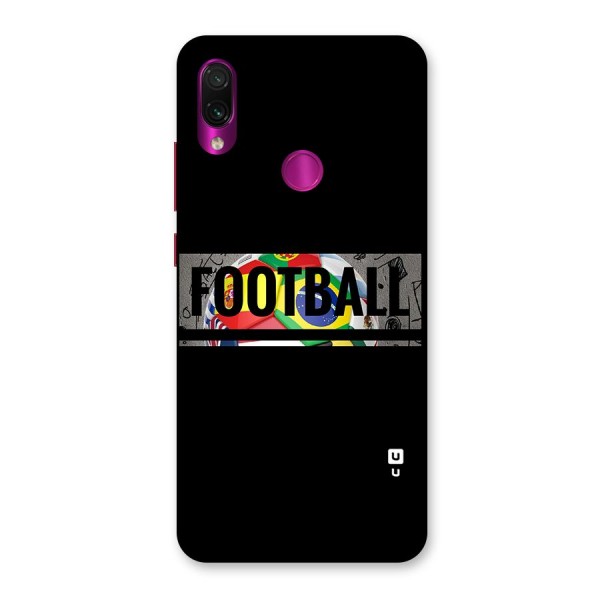 Football Typography Back Case for Redmi Note 7 Pro