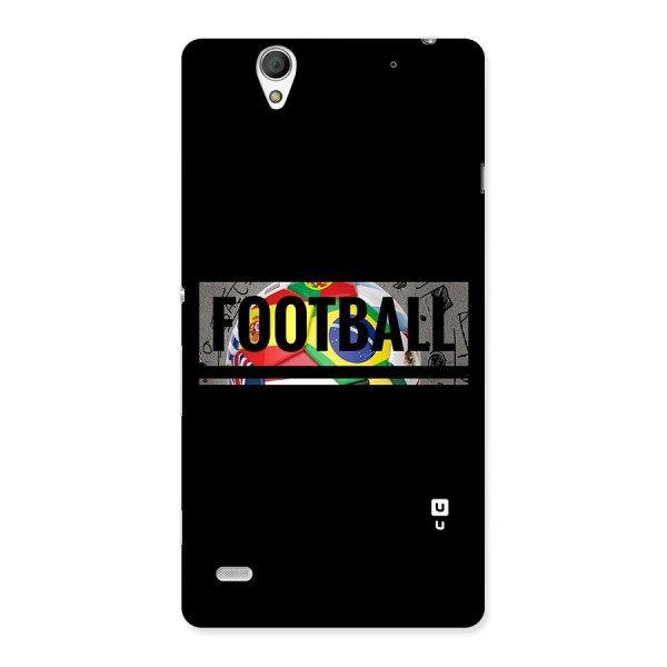 Football Typography Back Case for Sony Xperia C4