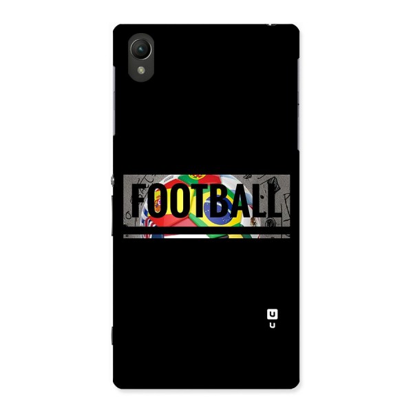 Football Typography Back Case for Sony Xperia Z1