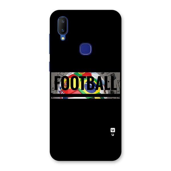 Football Typography Back Case for Vivo V11