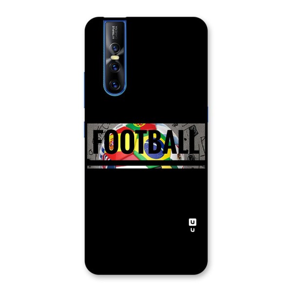 Football Typography Back Case for Vivo V15 Pro