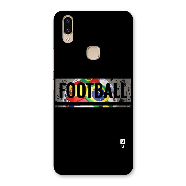 Football Typography Back Case for Vivo V9